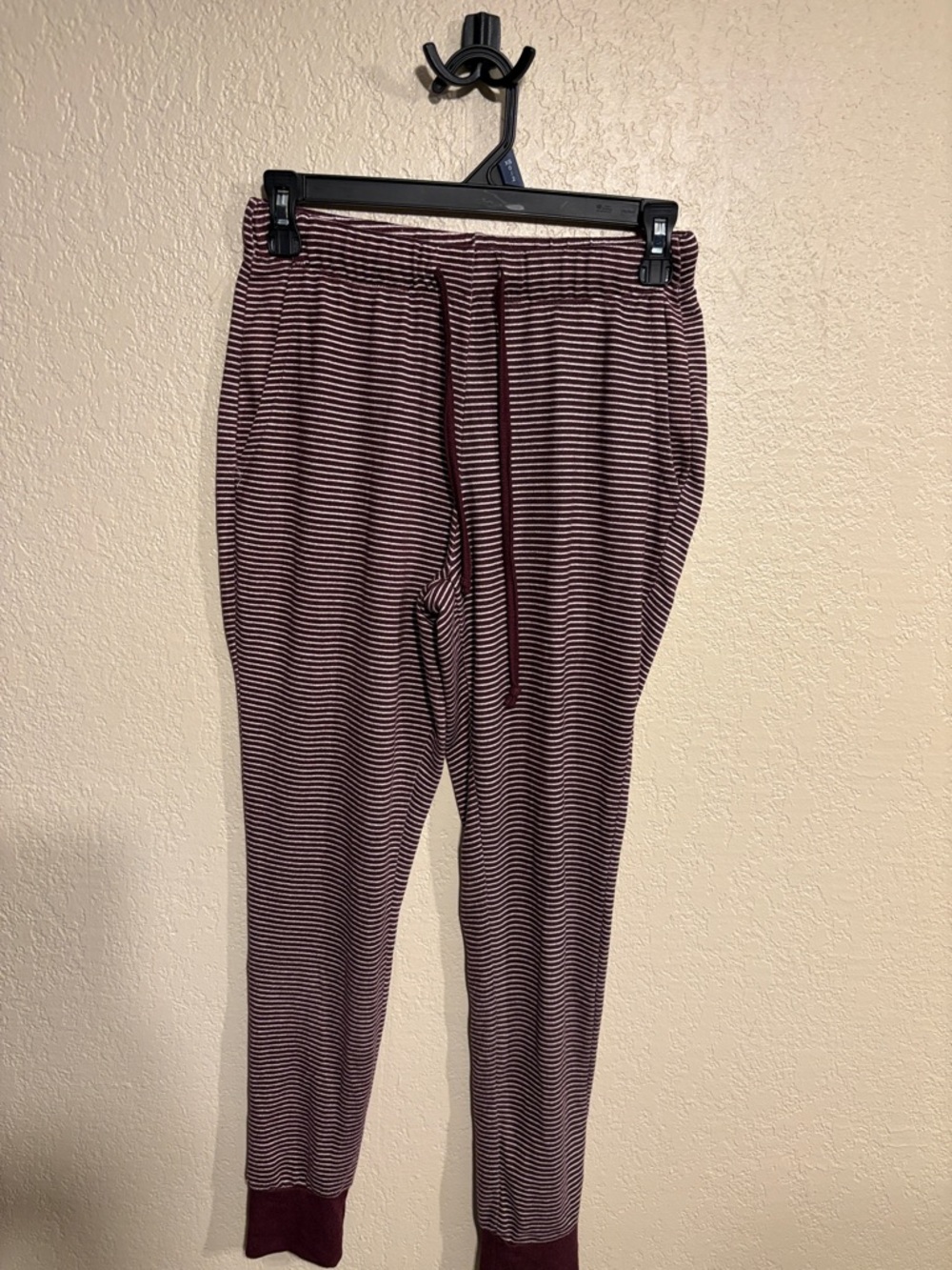 Born women’s Maroon and White Striped pajama pants size medium